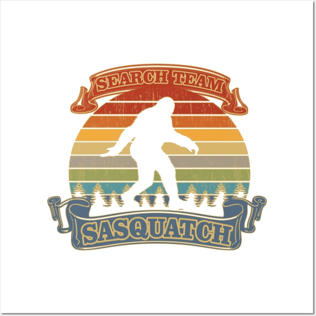 Funny Bigfoot and Sasquatch T Shirts Wall Art by DHdesignerPublic